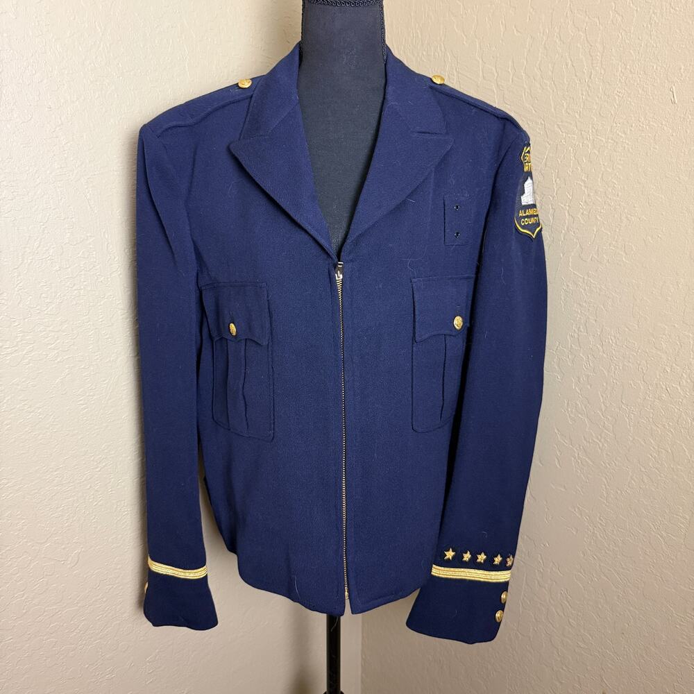 Vintage Alameda County Sheriff's Department Uniform Jacket 43 Medium Oakland CA
